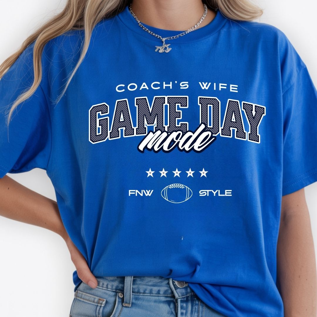 Coach's Wife Game Day Mode Tee