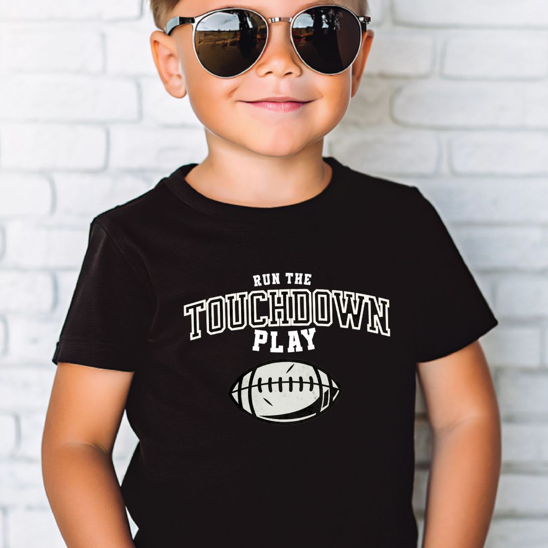 Run the Touchdown Play Kids Tee
