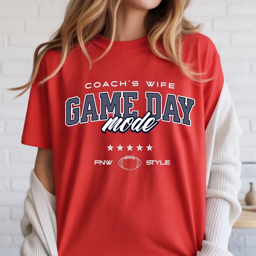 Coach's Wife Game Day Mode Tee