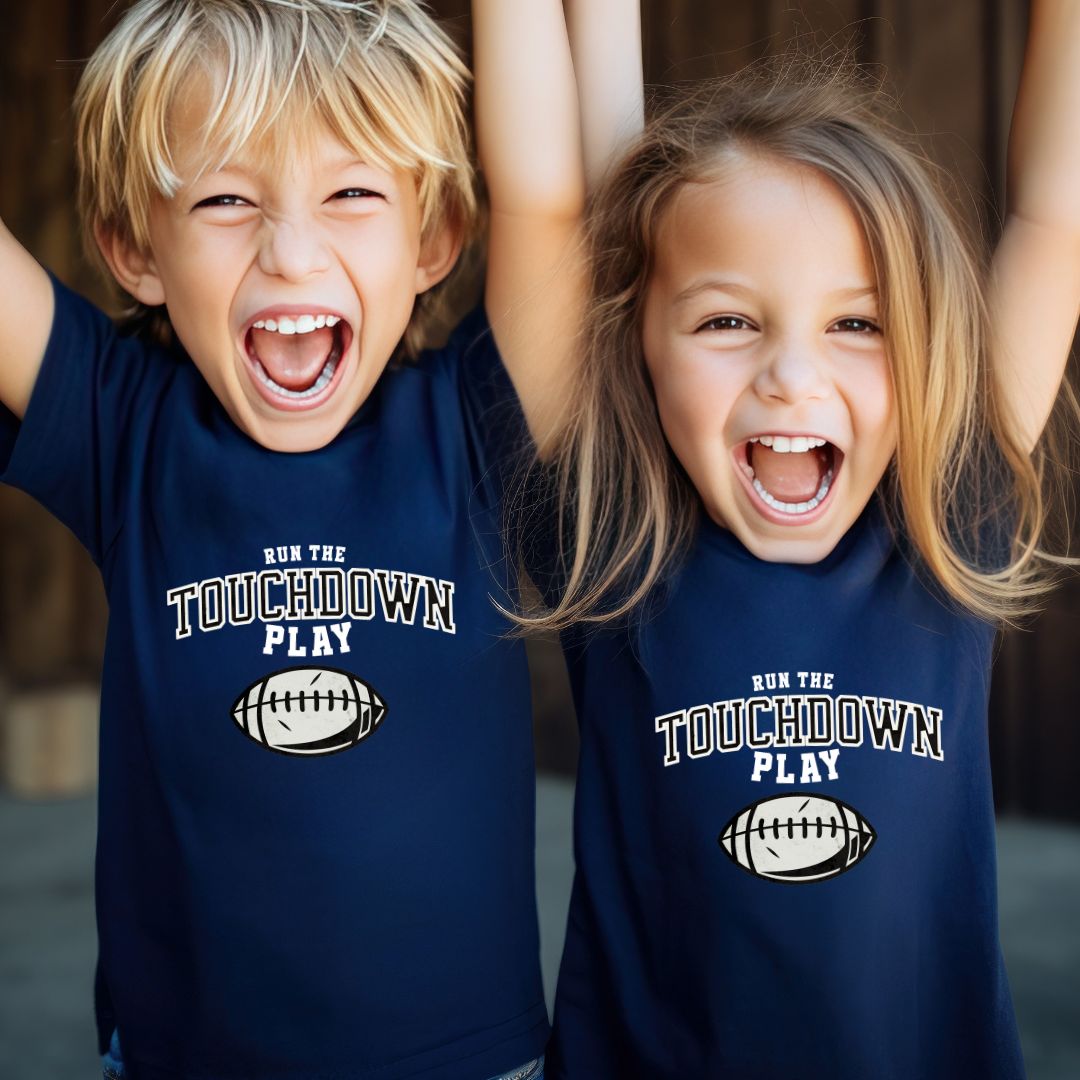 Run the Touchdown Play Kids Tee