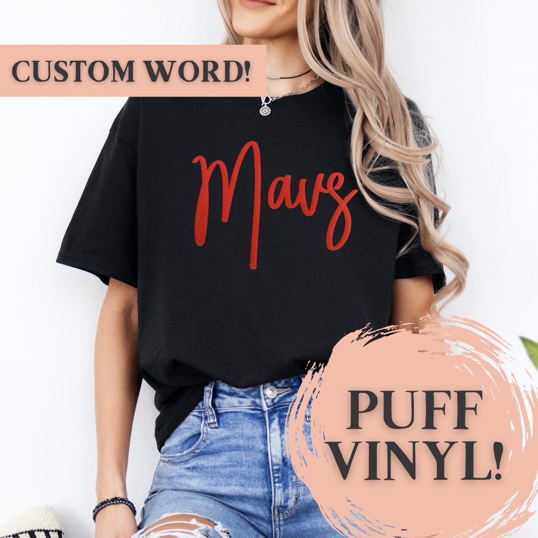 Custom Puff Vinyl Tee