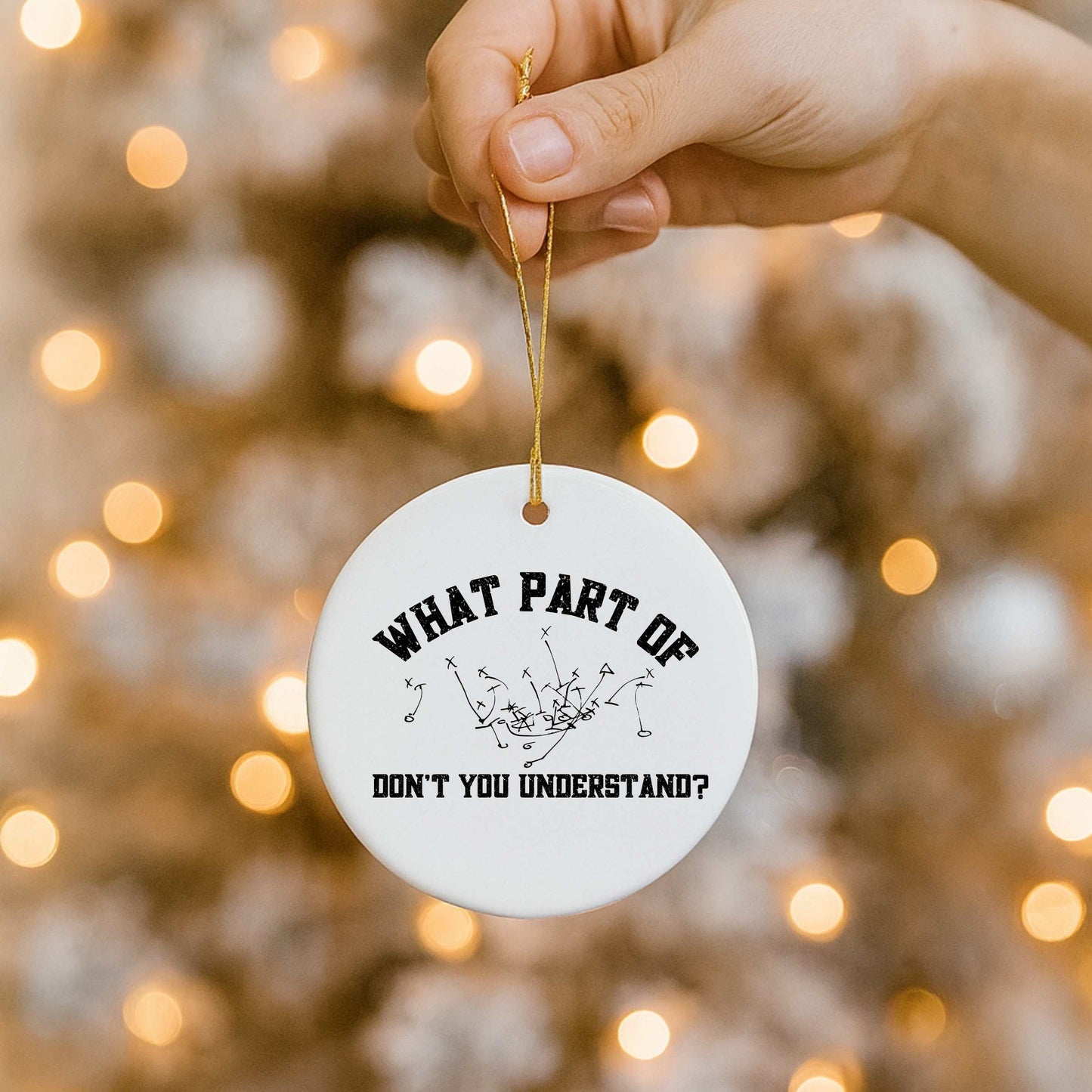 Funny Football Coach Ornament