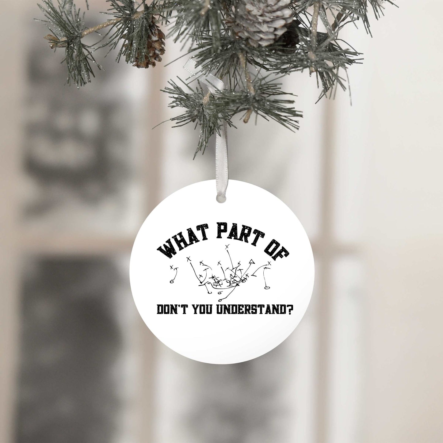 Funny Football Coach Ornament