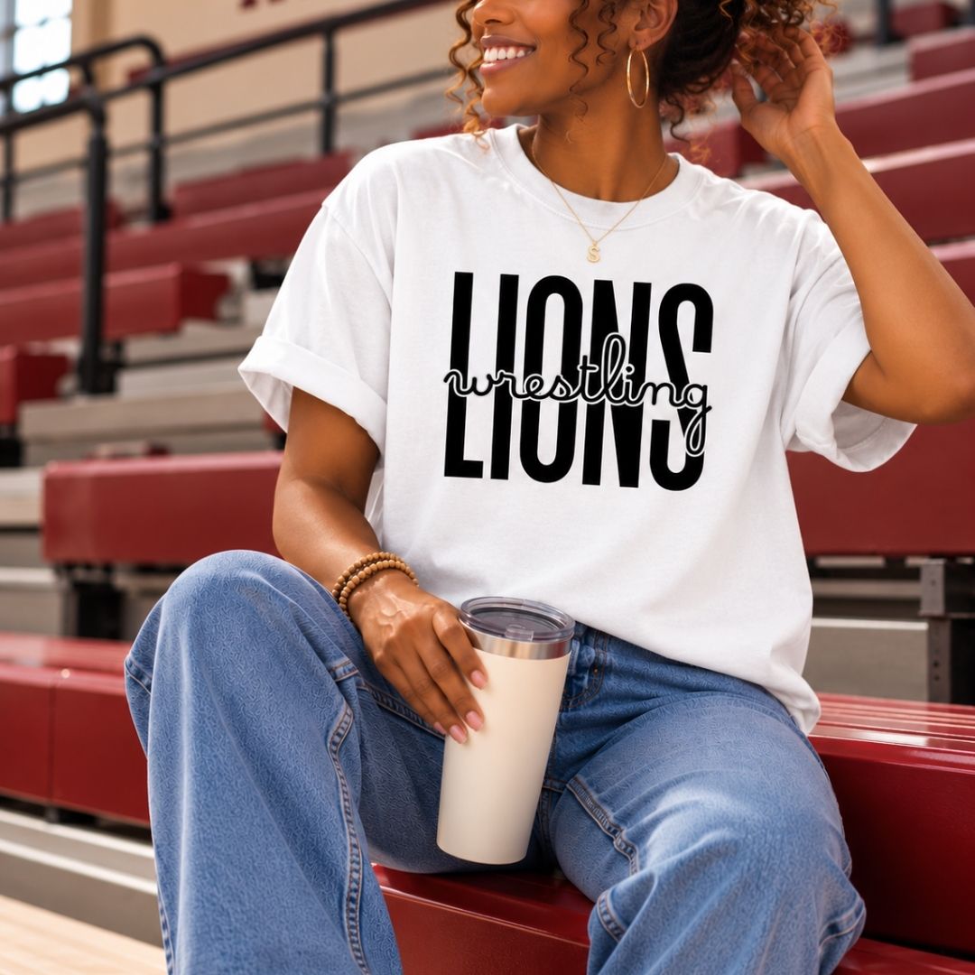Custom Mascot Wrestling Tee