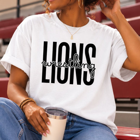 Custom Mascot Wrestling Tee