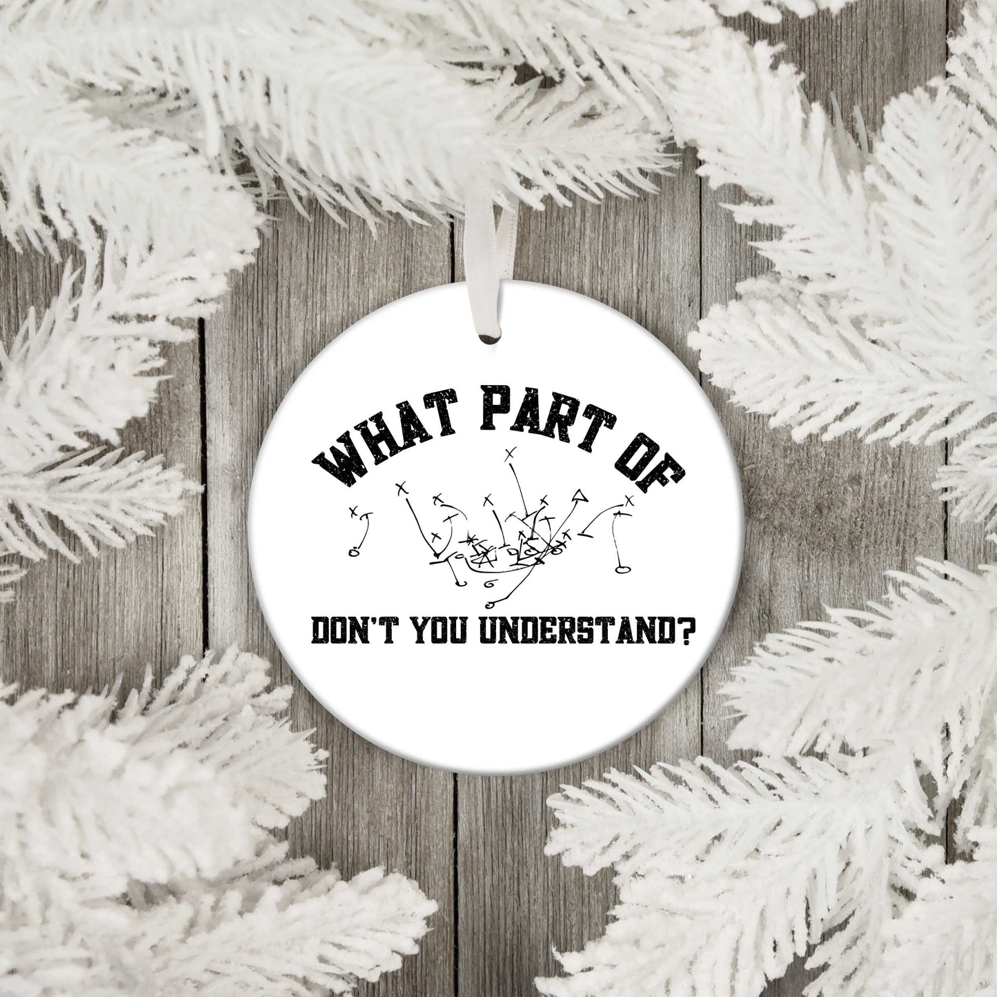 Funny Football Coach Ornament