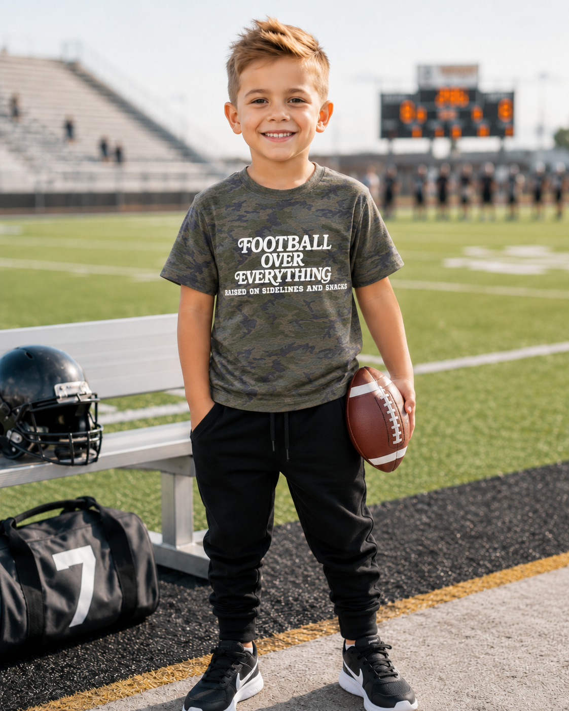 Football Over Everything Kids Tee