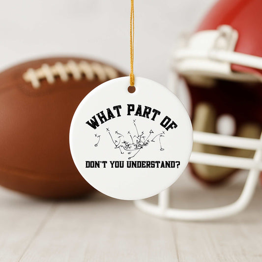 Funny Football Coach Ornament