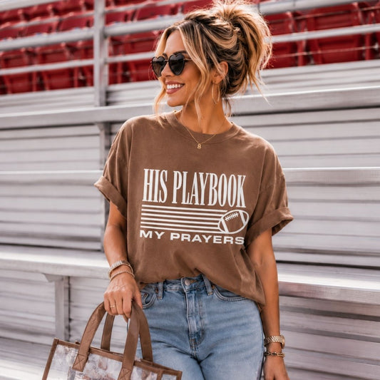 His Playbook, My Prayers Tee