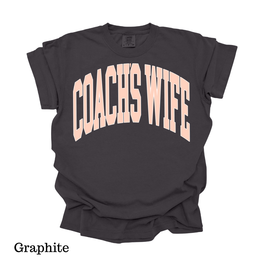 Coach's Wife Varsity Short Sleeve Comfort Colors