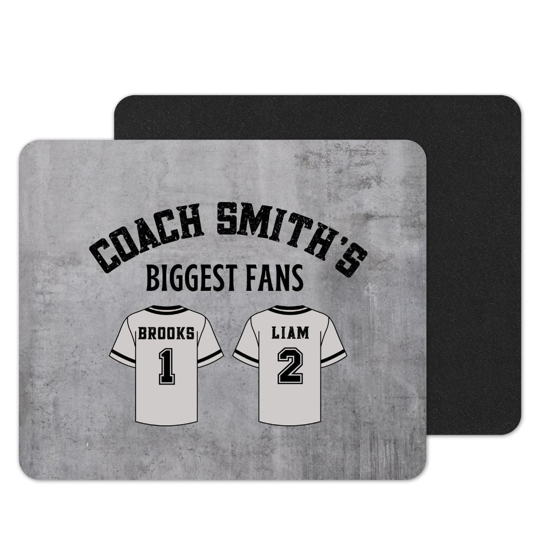 Dad Baseball Coach Mousepad- Coach Gift Idea