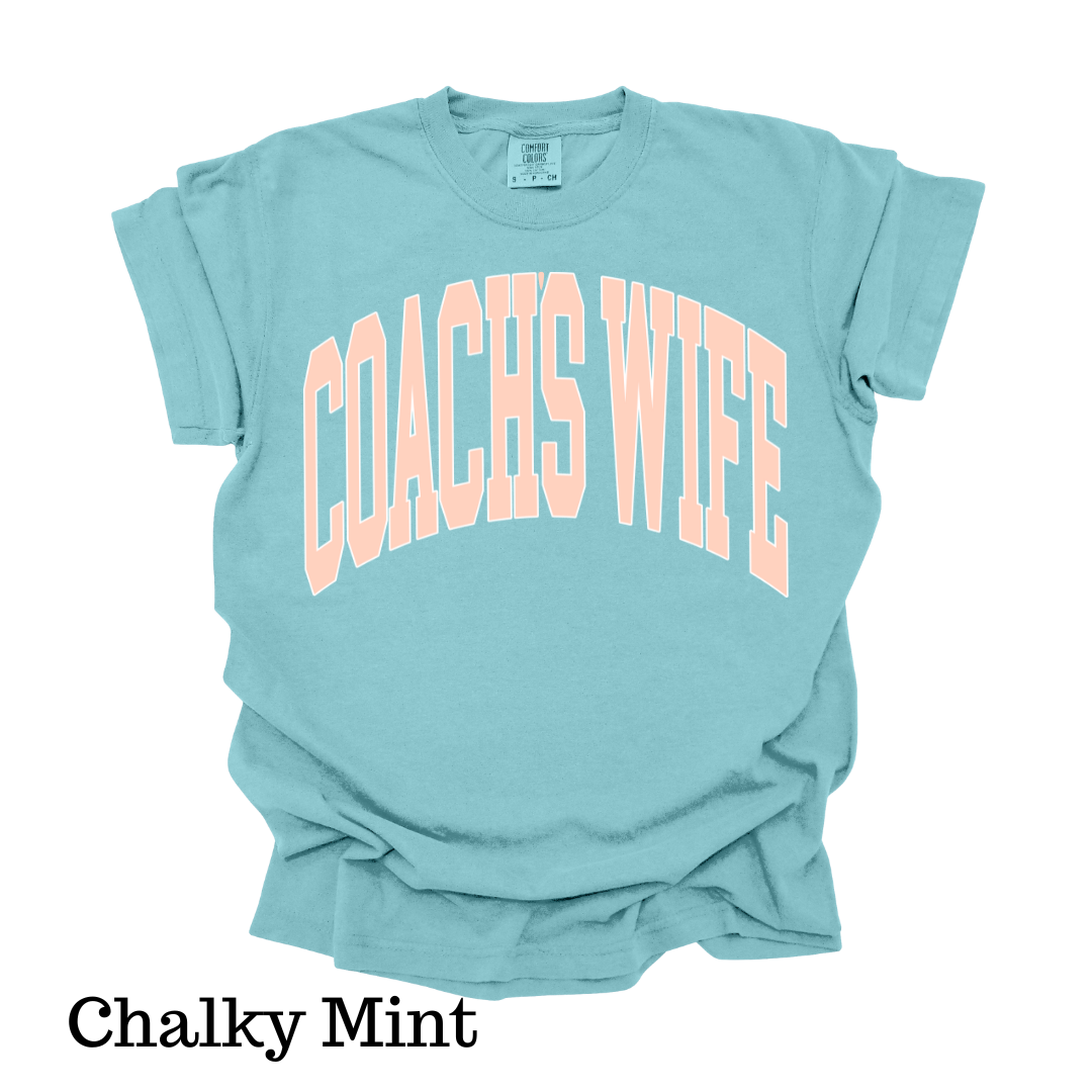 Coach's Wife Varsity Short Sleeve Comfort Colors