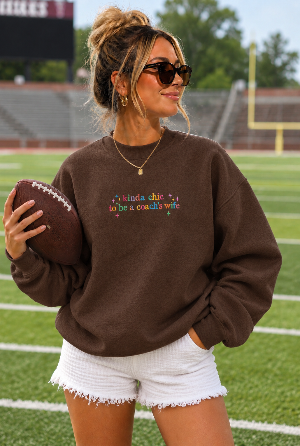 Kinda Chic to be a Coach's Wife Sweatshirt