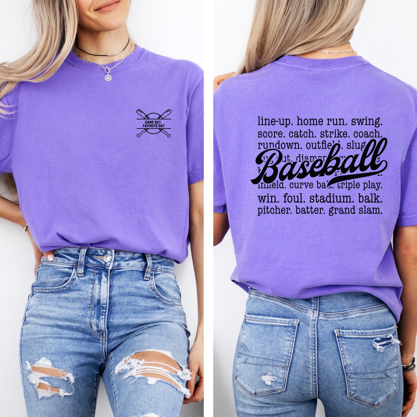 Baseball List Tee