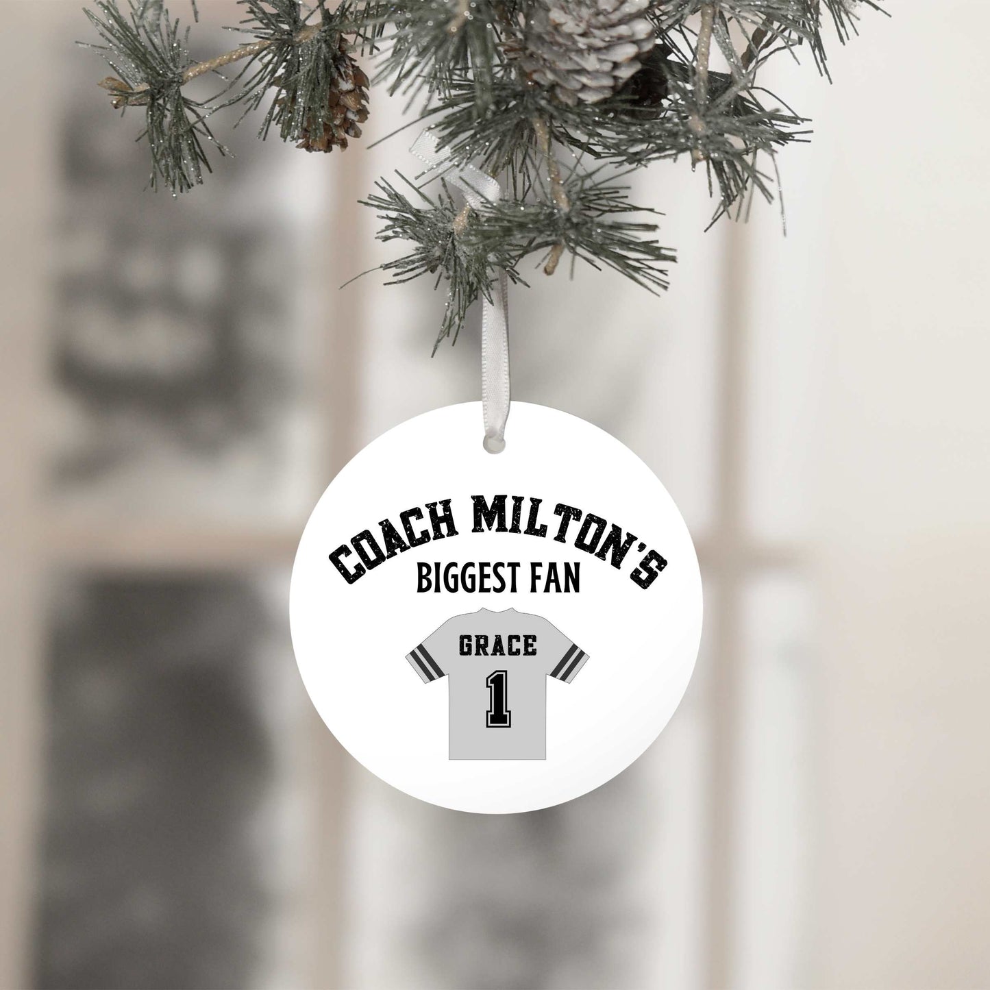 Custom Baseball Coach Ornament