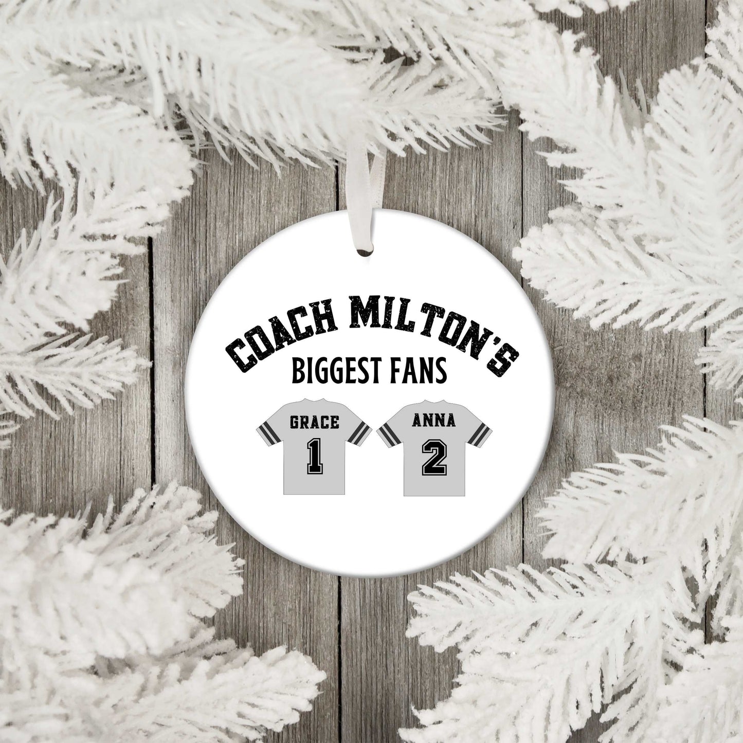 Custom Football Coach Ornament