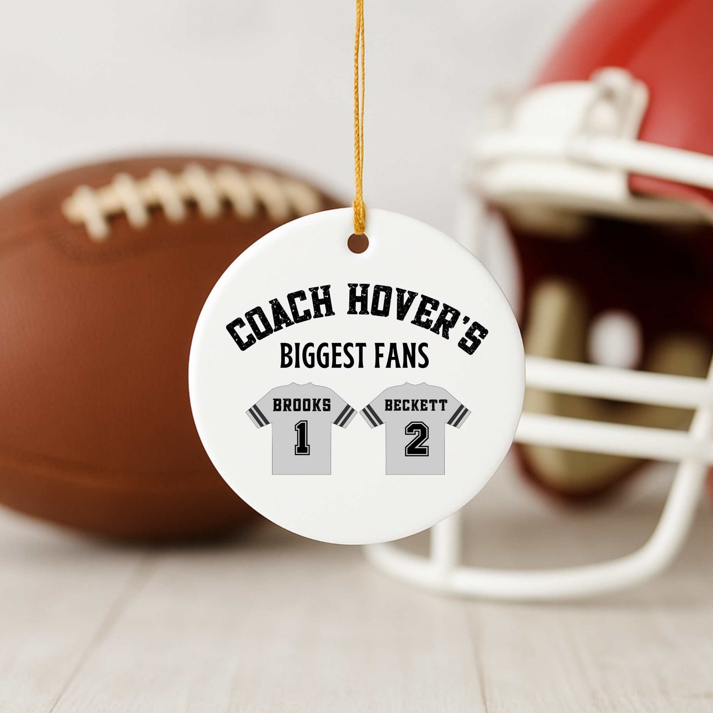 Custom Football Coach Ornament