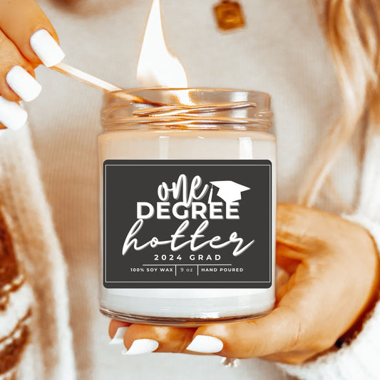 One Degree Hotter: 9oz Graduation Candle
