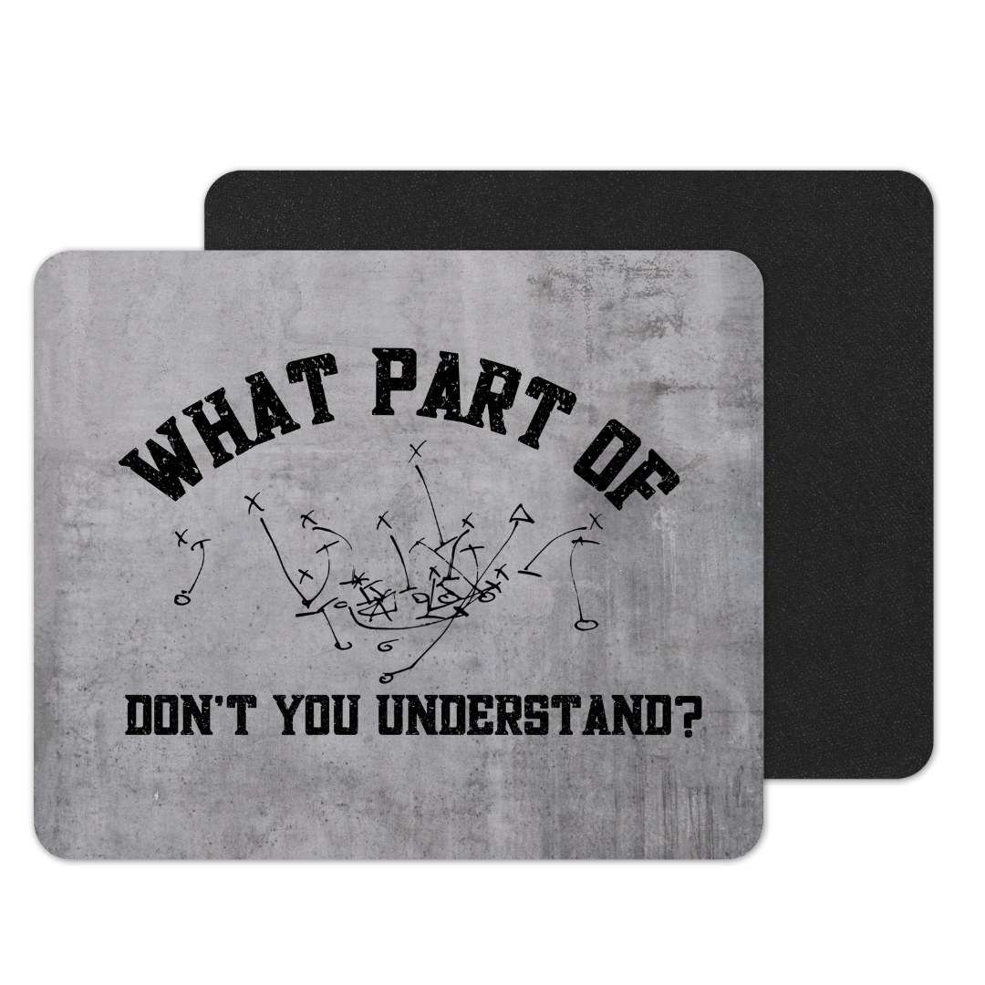 Funny Football Coach Mousepad- Start of Season Coach Gift Idea