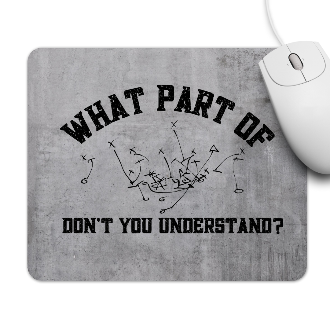 Funny Football Coach Mousepad- Start of Season Coach Gift Idea