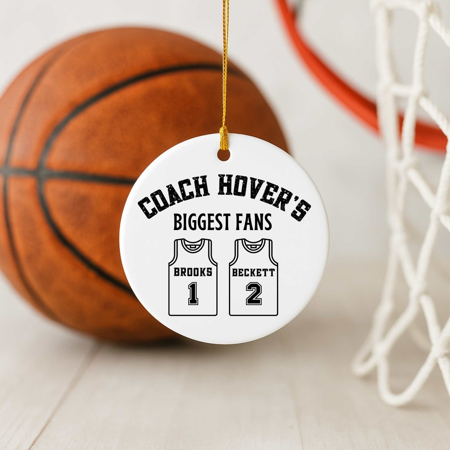 Custom Basketball Coach Ornament