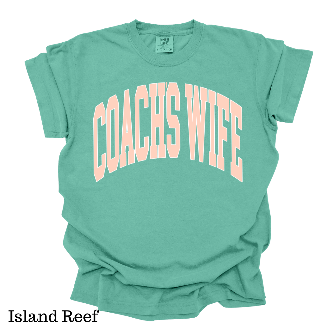 Coach's Wife Varsity Short Sleeve Comfort Colors