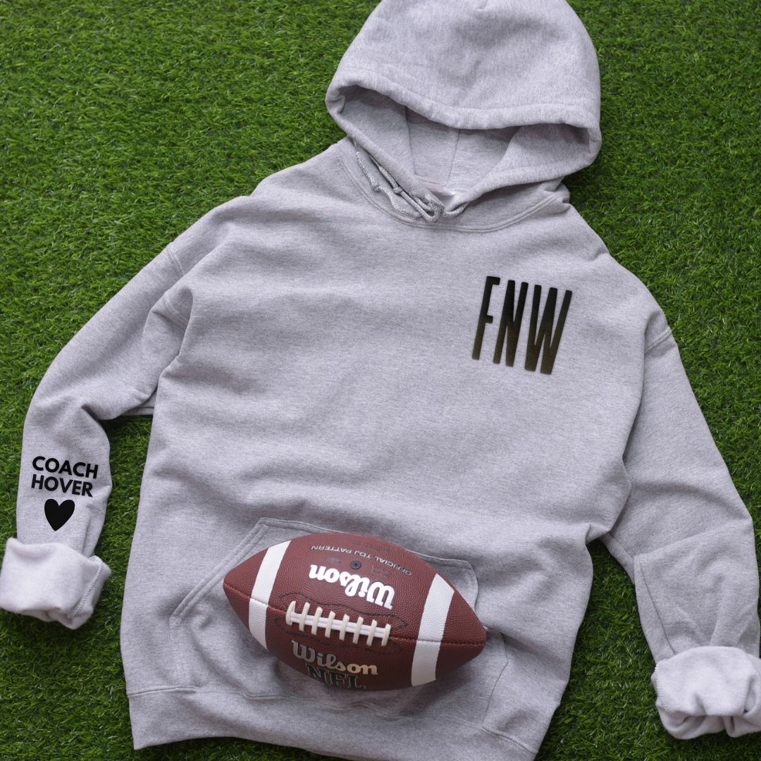 Custom "Wearing Your Coach on Your Sleeve" Puff Vinyl Hoodie/Crewneck