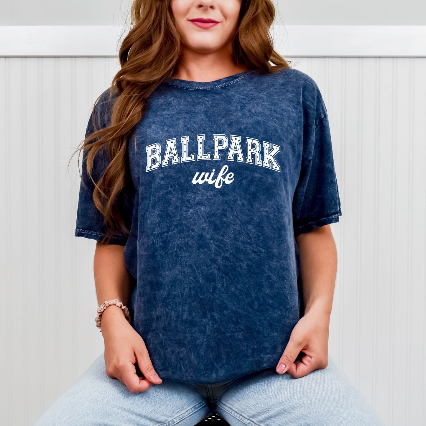 Ballpark Wife Washed Mineral Tee