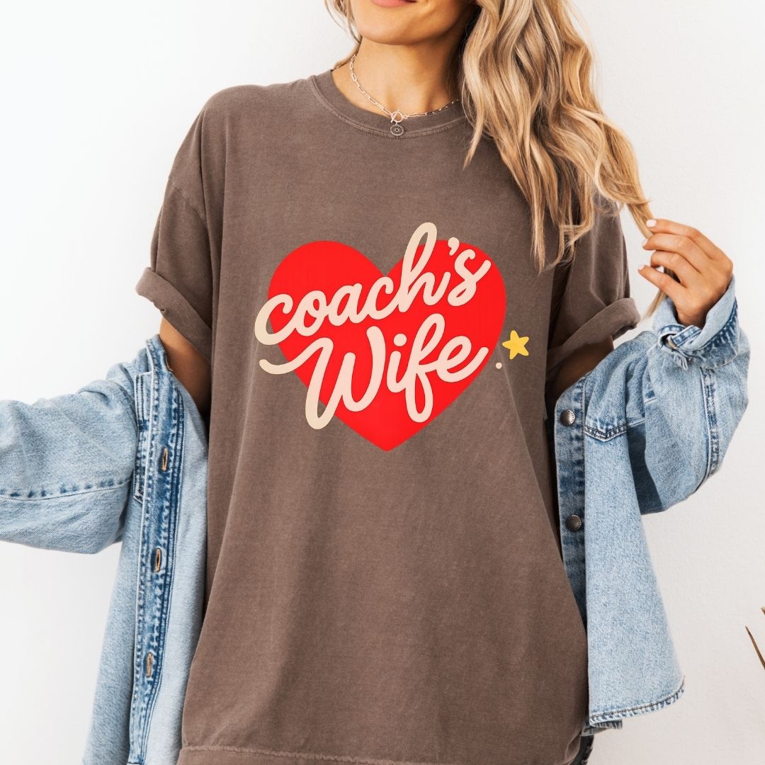 Coach's Wife Heart Tee
