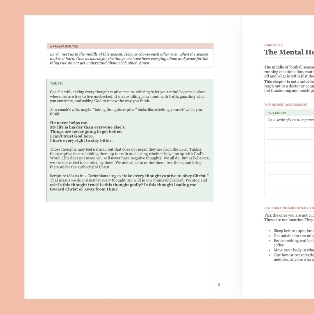 The Midseason Reset Guide for a Coach's Wife: Digital Download