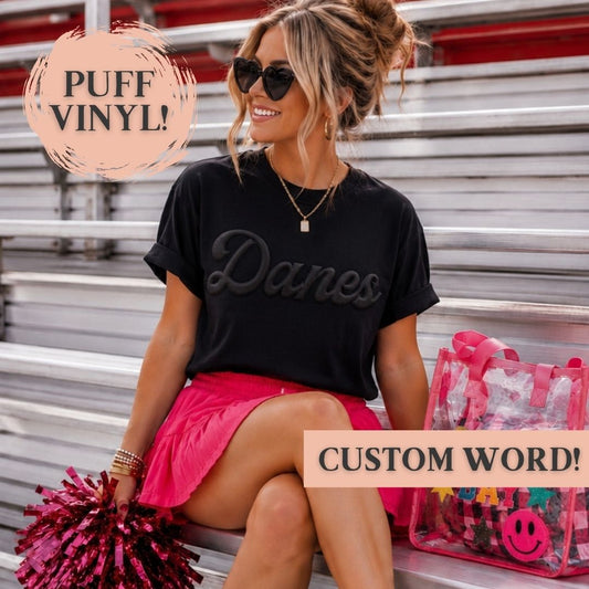 Custom Puff Vinyl Tee