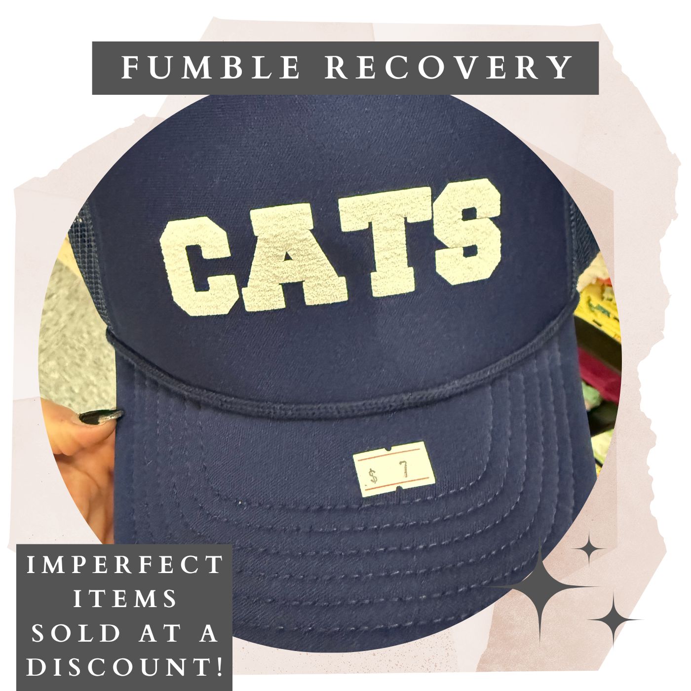 Fumble Recovery: Cats Puff Hat