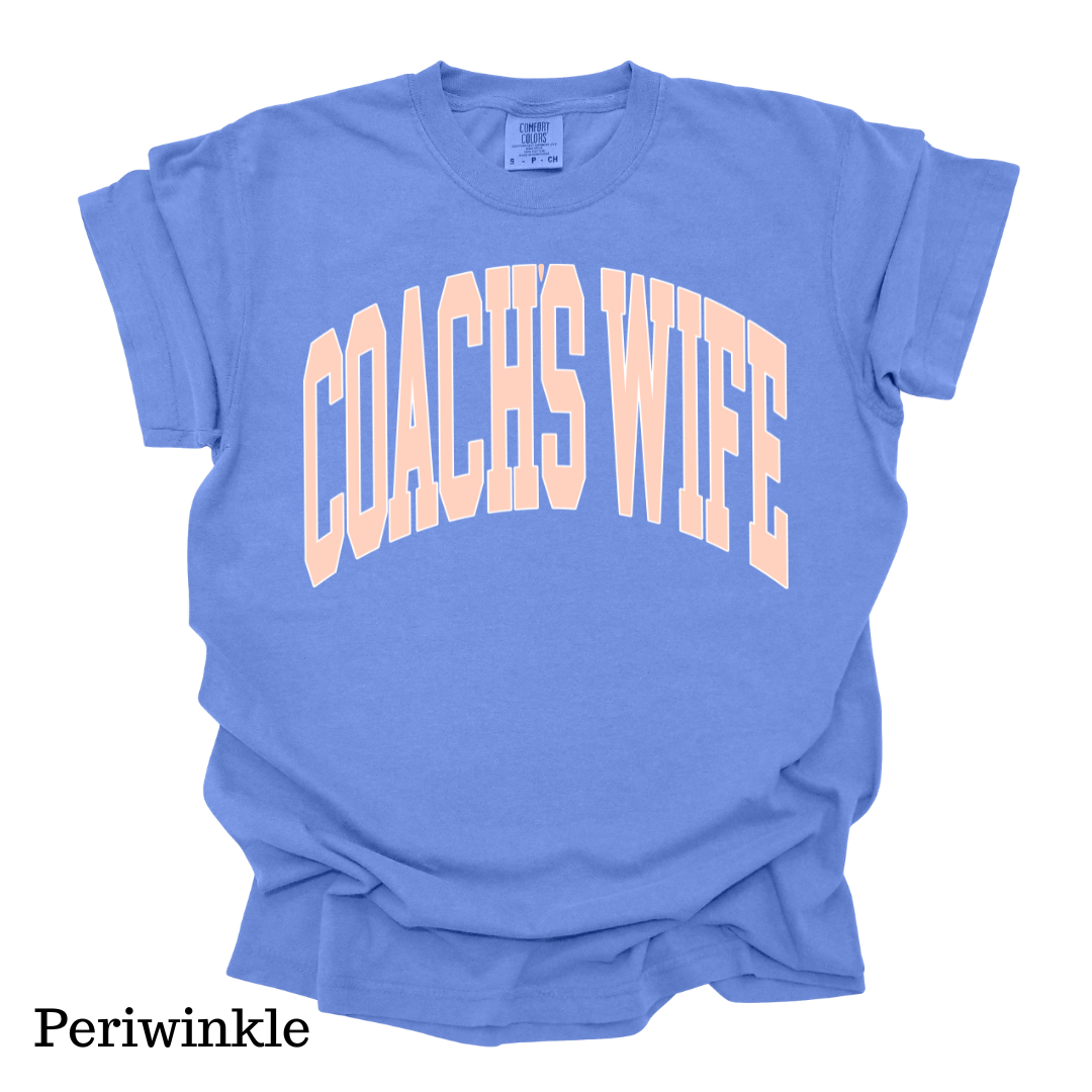 Coach's Wife Varsity Short Sleeve Comfort Colors