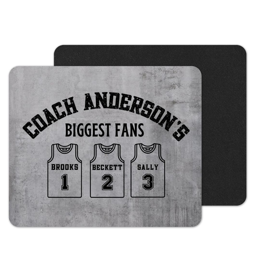 Dad Basketball Coach Mousepad- Coach Gift Idea