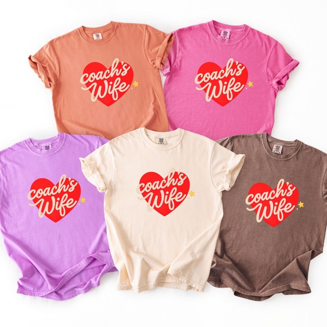 Coach's Wife Heart Tee