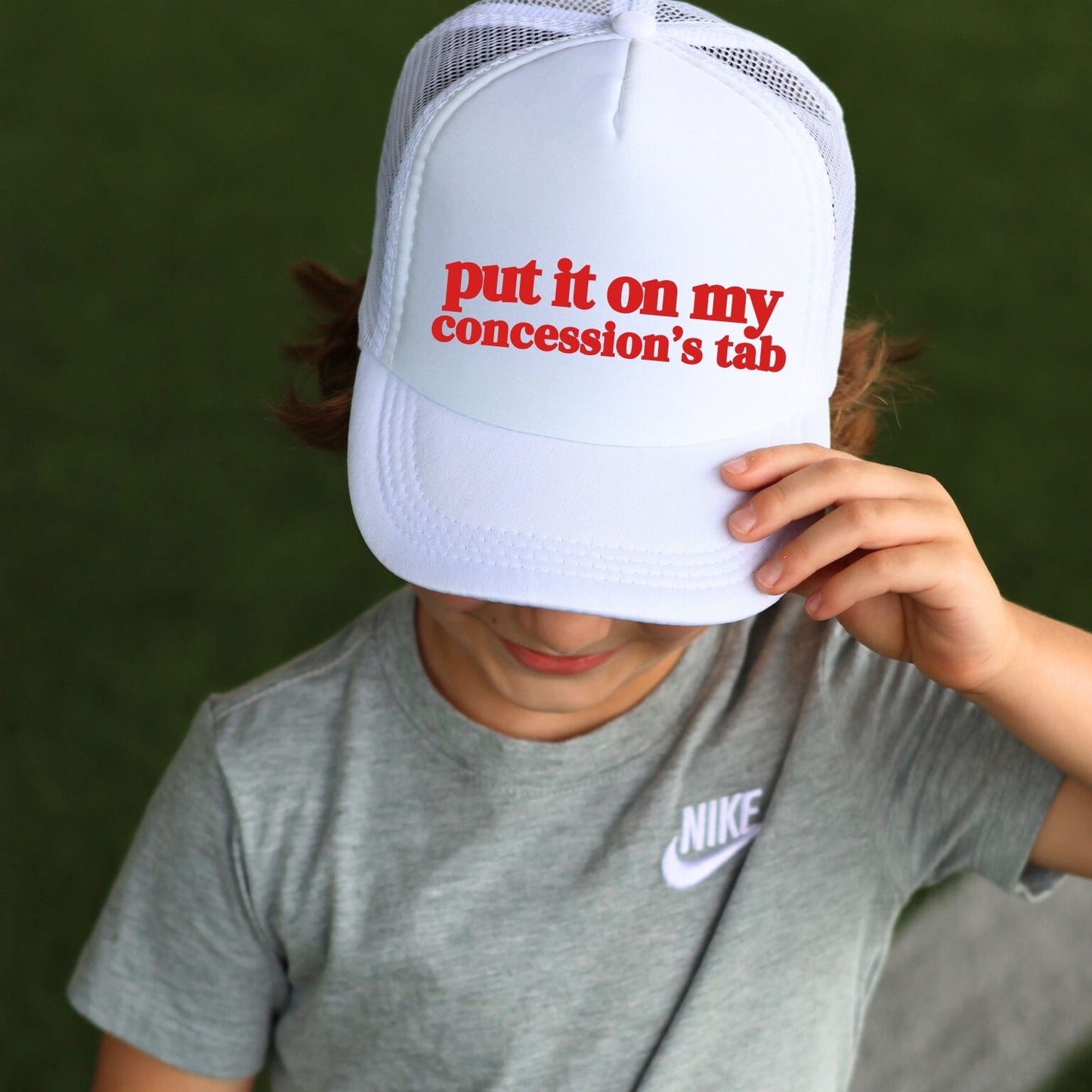 *YOUTH* Put it On My Concessions Stand Trucker Hat