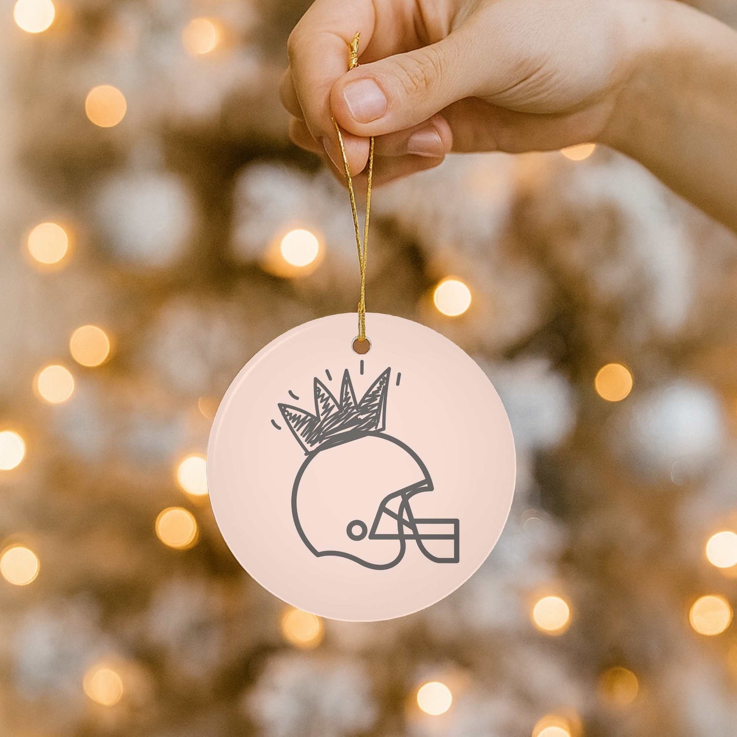 Princess Football Ornament