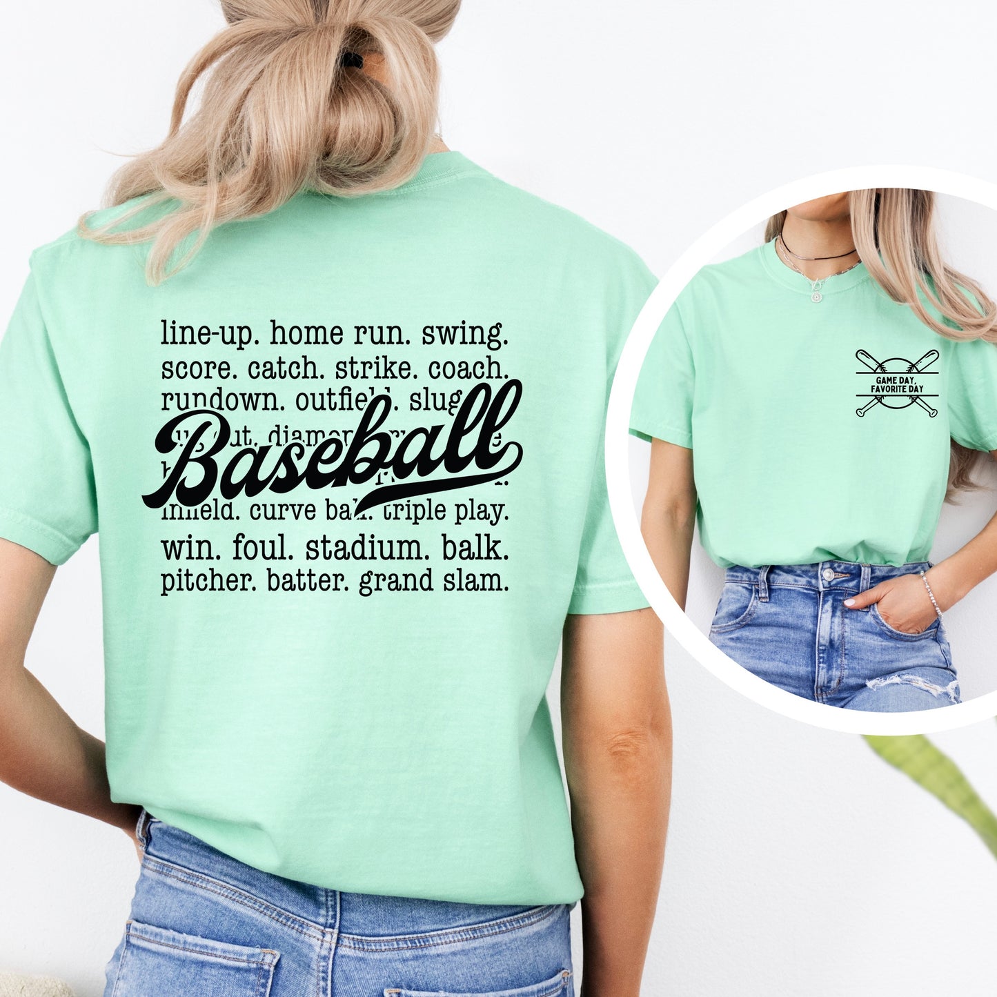 Baseball List Tee