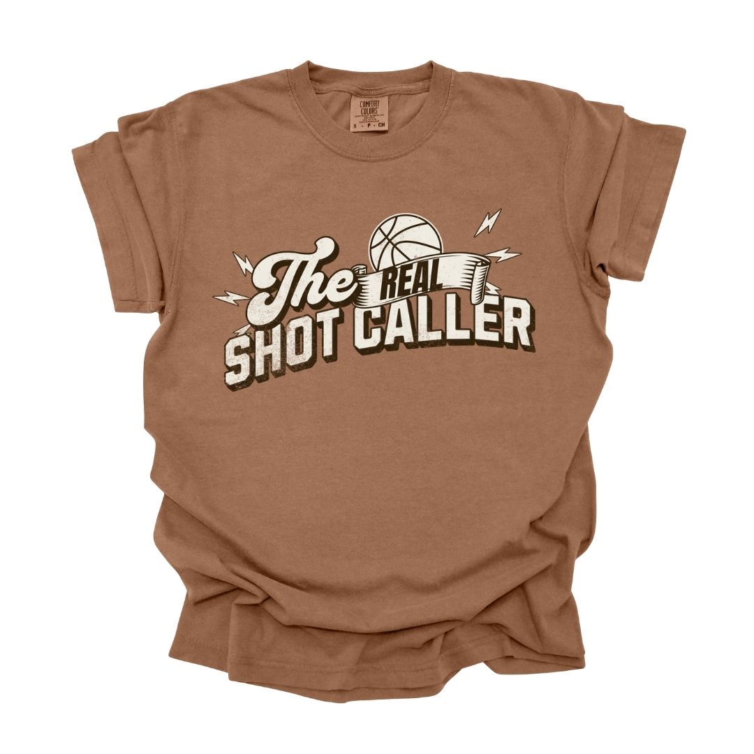 The Real Shot Caller Basketball Tee