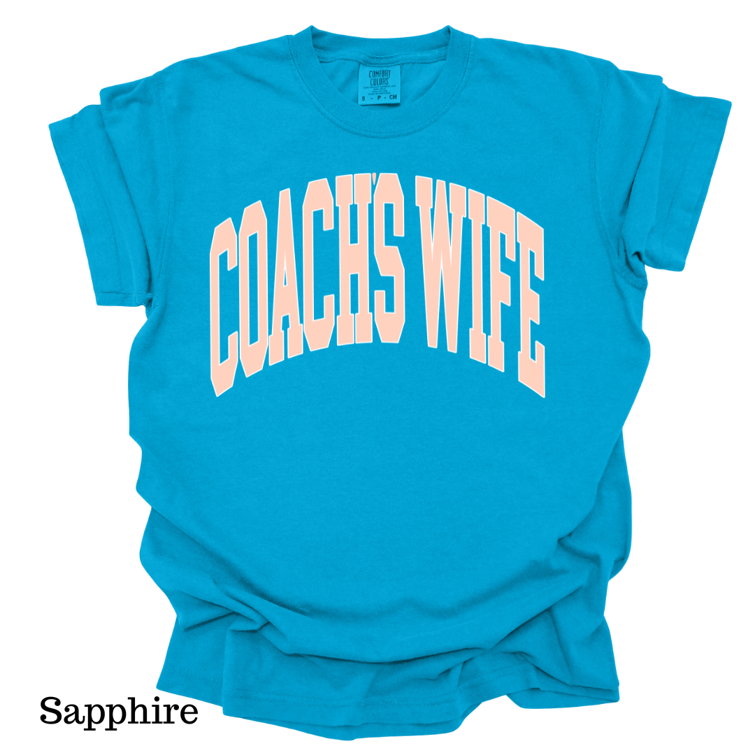 Coach's Wife Varsity Short Sleeve Comfort Colors