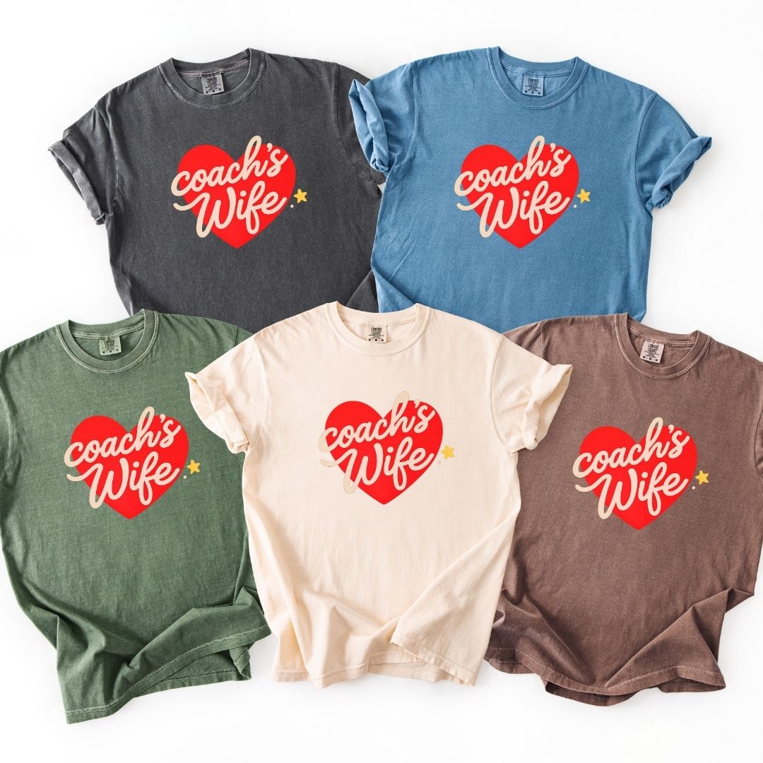 Coach's Wife Heart Tee