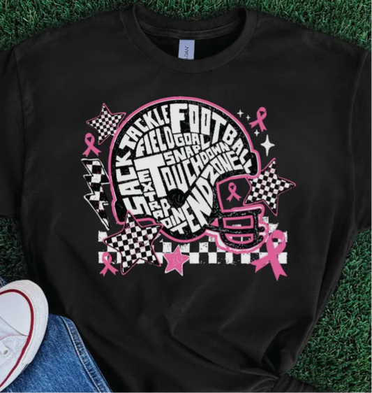 Football Helmet Ribbon Tee (PREORDER)