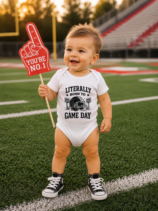 Literally Born to Game Day Onesie