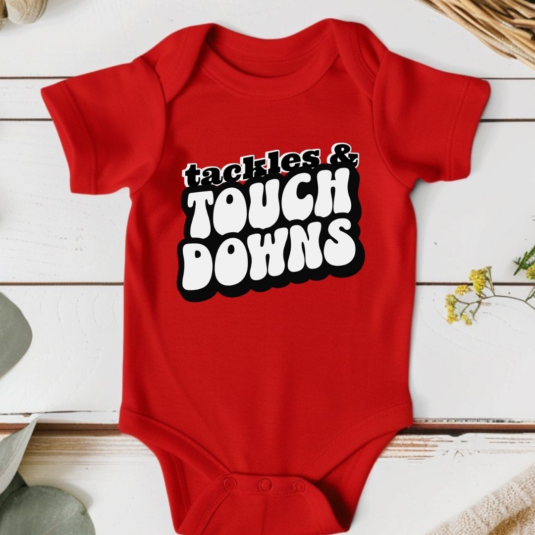 Tackles & Touchdowns: Kids Baby Bodysuit