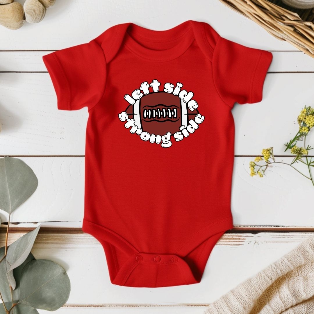 Left Side, Strong Side: Kids Baby Bodysuit