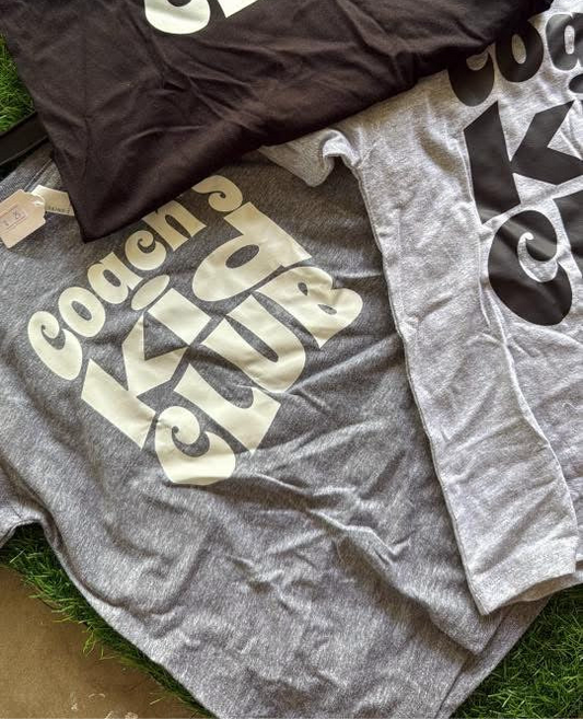 Darker Grey Coach’s Kid Club tee: 5/6T