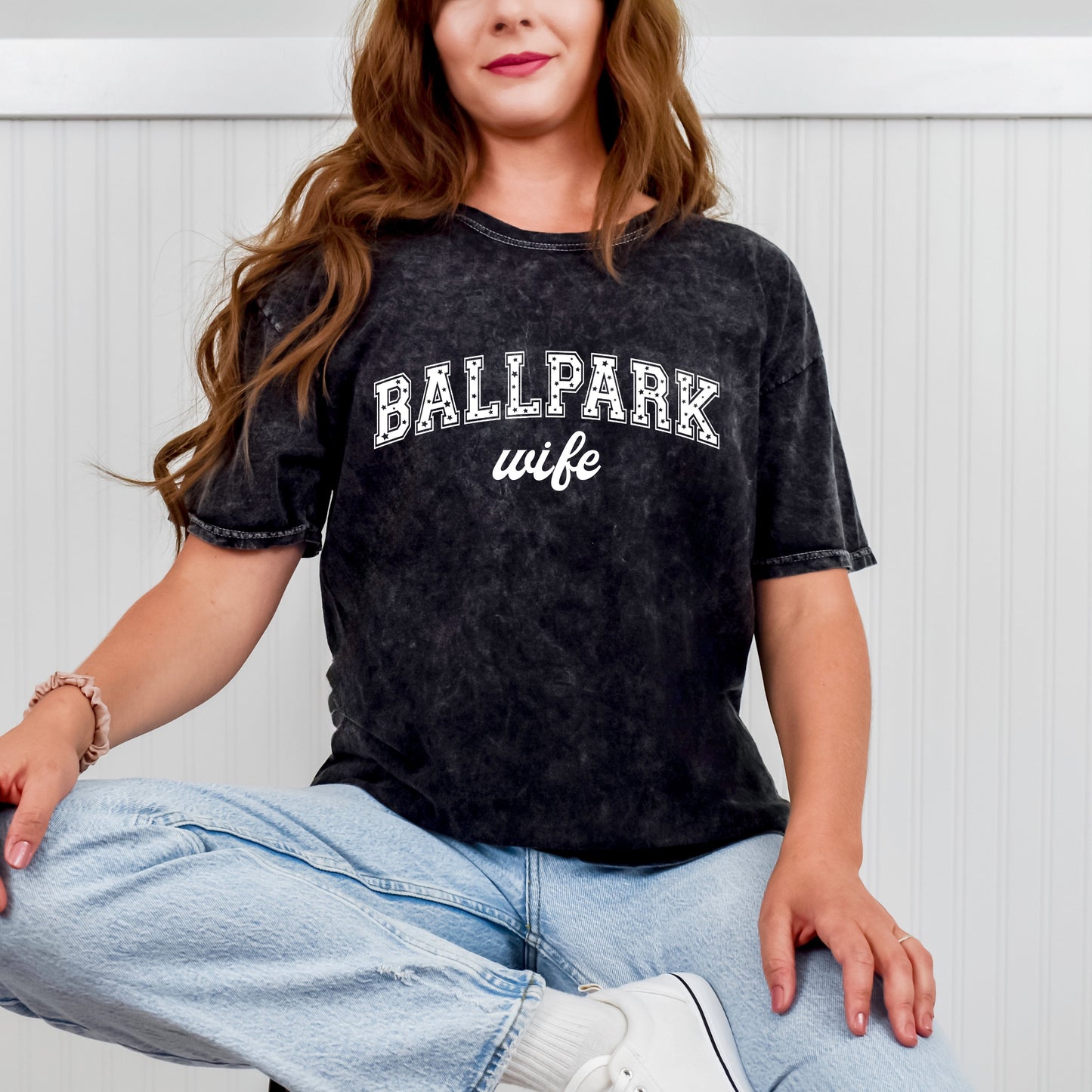 Ballpark Wife Washed Mineral Tee