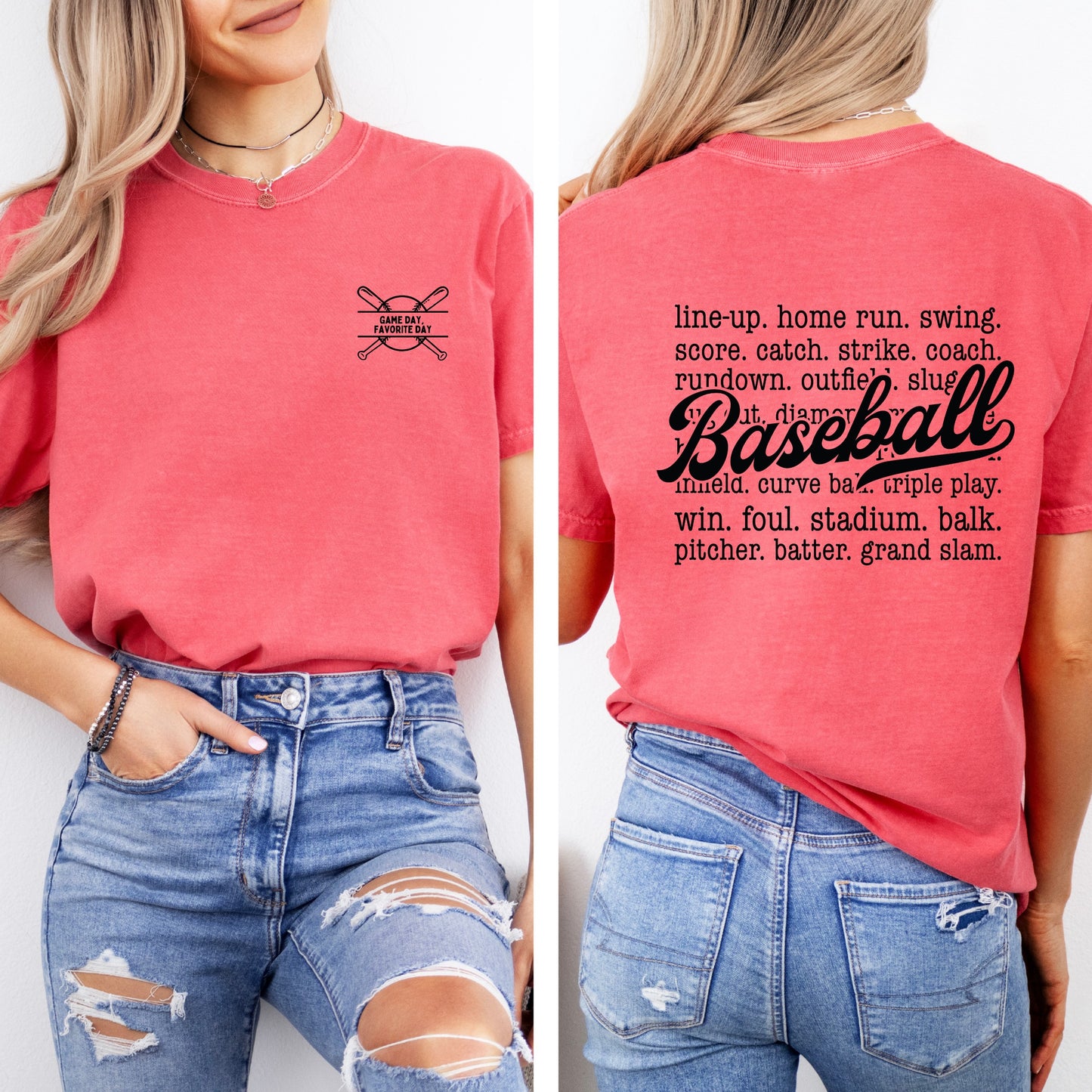 Baseball List Tee