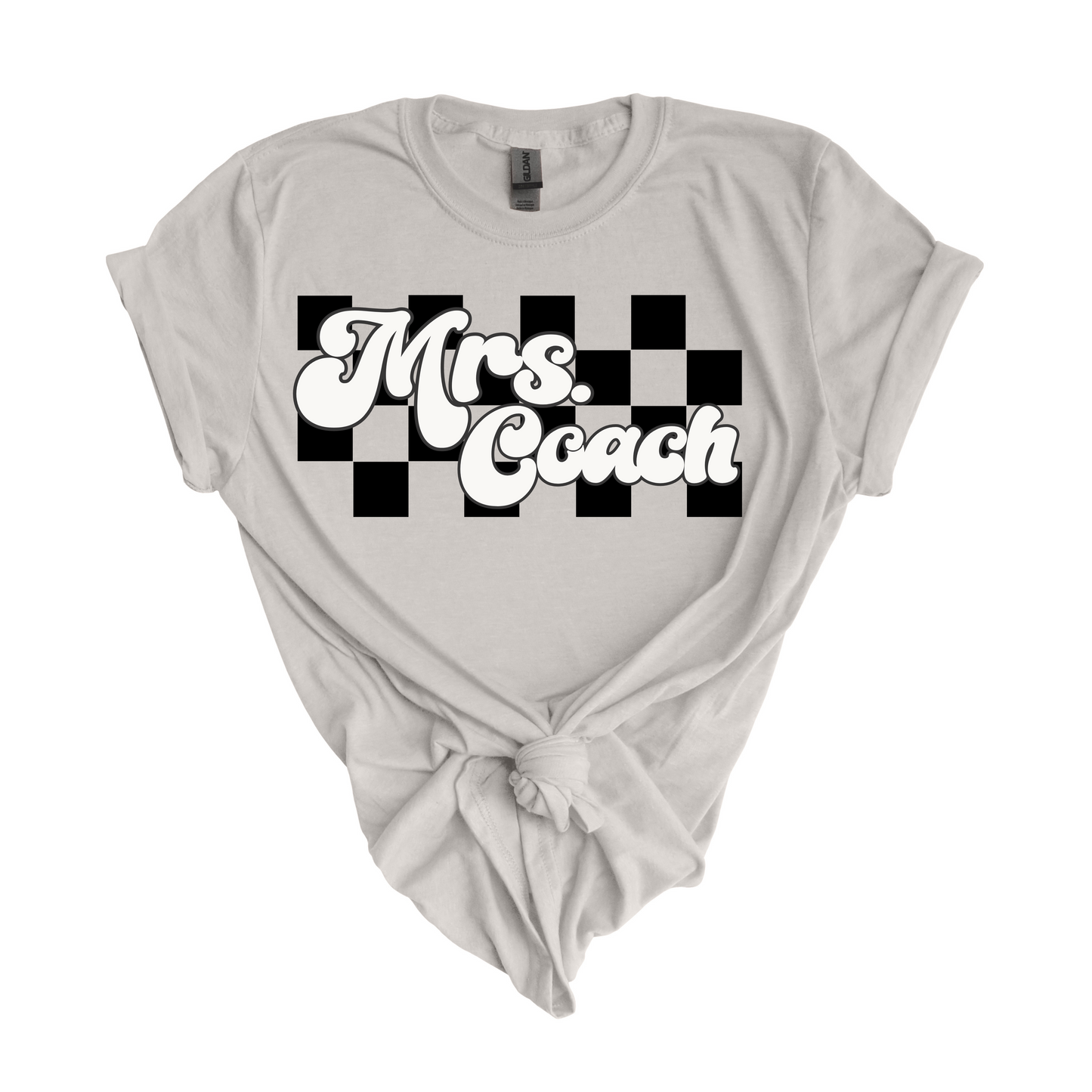 Mrs. Coach Checkered Tee