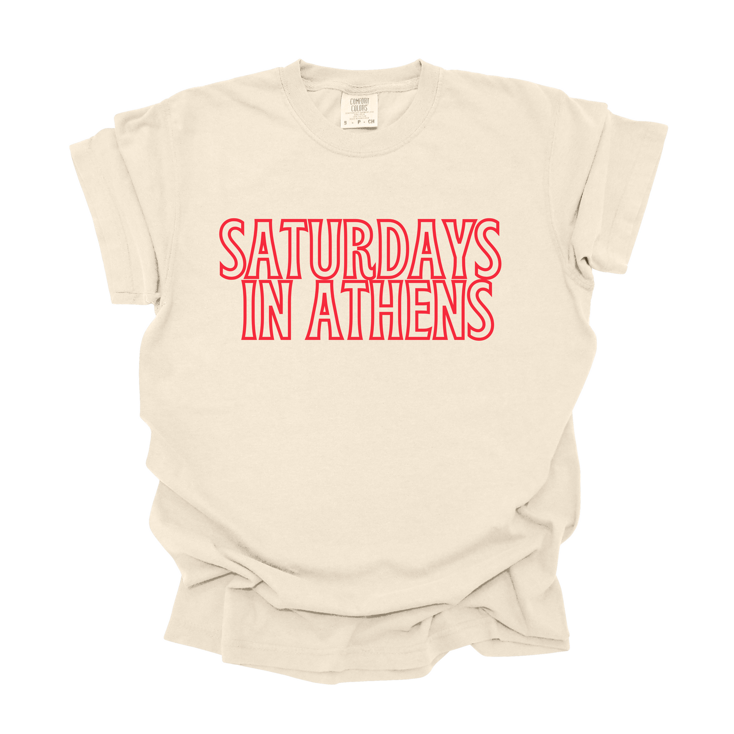 Saturdays in {CUSTOM TOWN} Tee